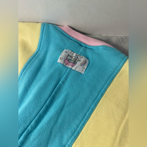 vintage Buster Brown pastel colorblock long-sleeve onesie romper outfit. 6/9 M - Picture 5 of 5